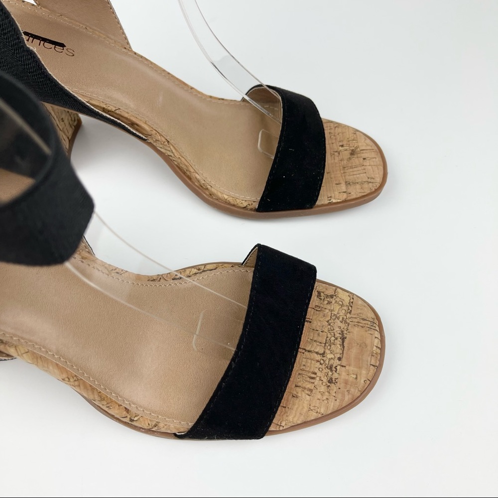 Maurices Hillary Ankle Strap Block Heel Sandal in Black - Picture 2 of 9